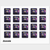 Pisces Vierkante Sticker (Vel)