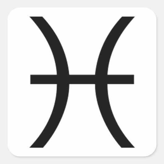 Pisces Vierkante Sticker (Voorkant)