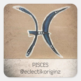 Pisces Vierkante Sticker