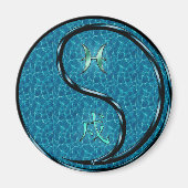 Pisces & Water Dog Magneet (Voorkant)