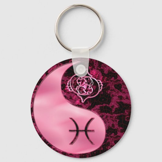 Pisces Yin Yang Sleutelhanger (Voorkant)
