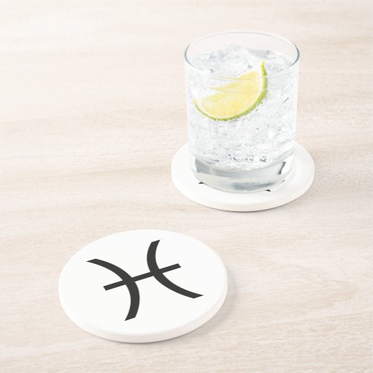 Pisces Zandsteen Onderzetter (Zijkant)