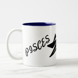 Pisces. Ziqpu Tweekleurige Koffiemok