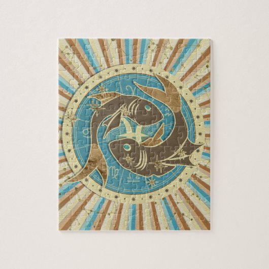 -Pisces Zodiac Art Legpuzzel (Verticaal)