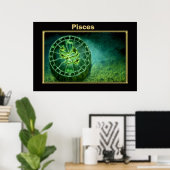 Pisces Zodiac Astrology design Poster (Thuiskantoor)