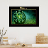 Pisces Zodiac Astrology design Poster (Keuken)