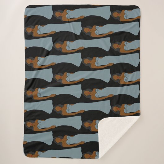 Pisces Zodiac Astrology Sherpa Deken (Voorkant)