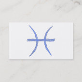 Pisces. Zodiac Astrology Sign. Visitekaartje (Achterkant)
