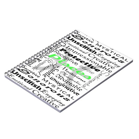 Pisces Zodiac Astrology Traits Collage Notitieboek (Linkerzijde)