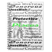 Pisces Zodiac Astrology Traits Collage Notitieboek (Voorkant)