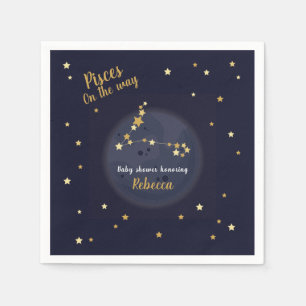 Pisces zodiac baby shower servet