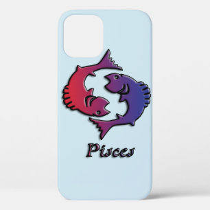 Pisces Zodiac Birth Sign Red Paarse astrologie Case-Mate iPhone Case