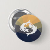 Pisces zodiac-bord ronde pinback-knop button 5,7 cm (Voorkant /achterkant)