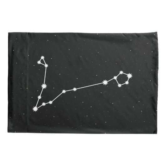 Pisces Zodiac Constellation Modern Black & White Kussensloop (Achterkant)