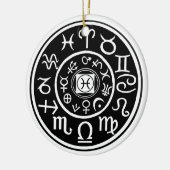 Pisces - Zodiac Constellation & Planetary Design Keramisch Ornament (Links)