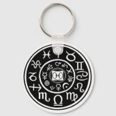Pisces - Zodiac Constellation & Planetary Design Sleutelhanger (Voorkant)