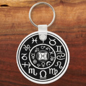 Pisces - Zodiac Constellation & Planetary Design Sleutelhanger (Voorkant)