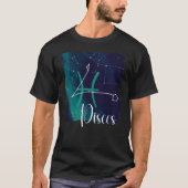 Pisces Zodiac Constellation T-shirt (Voorkant)