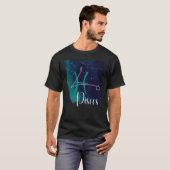 Pisces Zodiac Constellation T-shirt (Voorkant volledig)