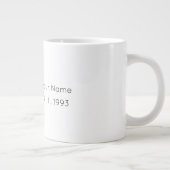 Pisces Zodiac Custom BirthdayMug Grote Koffiekop (Rechts)