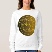 Pisces Zodiac Emblem | Minimal Celestial Symbol Trui (Voorkant)