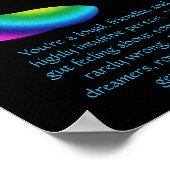 Pisces Zodiac Fish Astrology Sign Poster (Hoek)