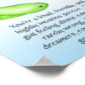 Pisces Zodiac Fish Astrology Sign Poster (Hoek)