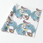Pisces Zodiac Fish Horoscope Cadeaupapier (Uitgerold)