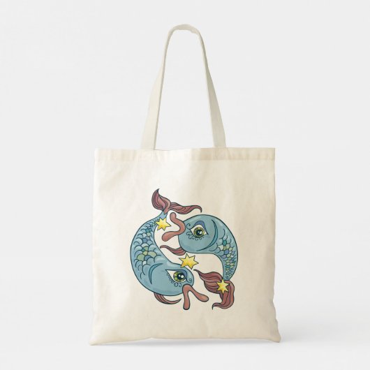 Pisces Zodiac Fish Horoscope Tote Bag (Achterkant)