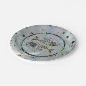 Pisces Zodiac Gold Abalone op constellatie Papieren Bordje (Gekanteld)