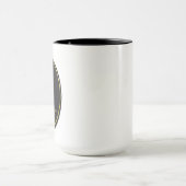 Pisces Zodiac Gold Oval Emblem Mug | Luxury Astrol Mok (Midden)