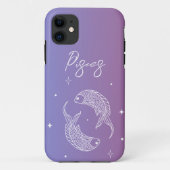 Pisces zodiac horoscoop sterbordgradiënt Case-Mate iPhone case (Achterkant)