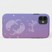 Pisces zodiac horoscoop sterbordgradiënt Case-Mate iPhone case (Achterkant (horizontaal))