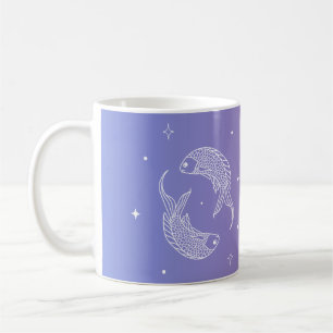 Pisces zodiac horoscoop sterbordgradiënt koffiemok