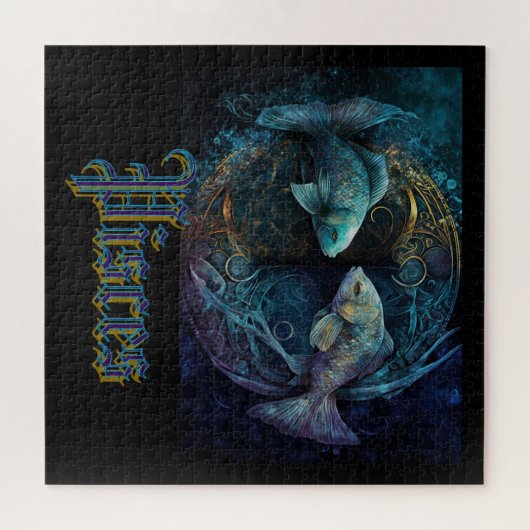 Pisces Zodiac Legpuzzel (Horizontaal)