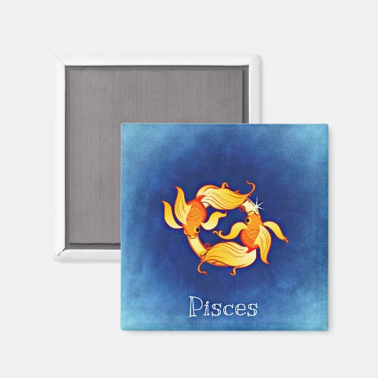 pisces zodiac magnet (Voorkant / Achterkant)