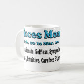 Pisces Zodiac Moederdag Coffee Mok (Voorkant links)