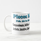 Pisces Zodiac Moederdag Coffee Mok (Links)