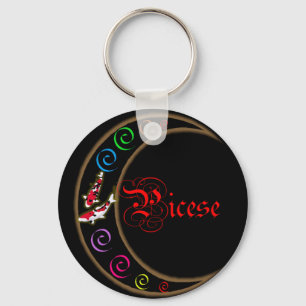 Pisces Zodiac Moon Sleutelhanger