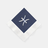 Pisces Zodiac on Blue Carbon Fiber Print Servetten (Hoek)