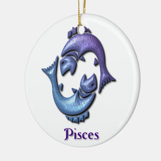 Pisces Zodiac Ornament (Links)