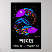 PISCES - ZODIAC-POSTER POSTER (Voorkant)