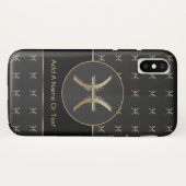 Pisces Zodiac Sign Aangepast Case-Mate iPhone Case (Achterkant (horizontaal))