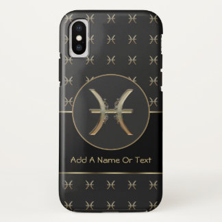 Pisces Zodiac Sign Aangepast iPhone X Hoesje
