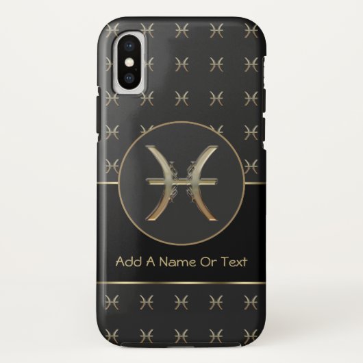 Pisces Zodiac Sign Aangepast Case-Mate iPhone Case (Achterkant)