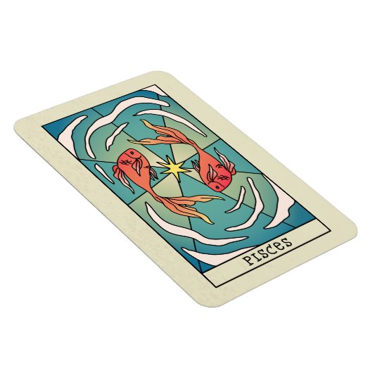 Pisces Zodiac Sign Abstract Art  Magneet (Rechterzijde)
