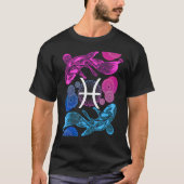 Pisces Zodiac Sign Astrology 1 T-shirt (Voorkant)