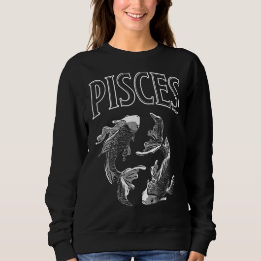 Pisces Zodiac Sign Astrology Horoscope Trui (Voorkant)