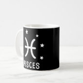 Pisces Zodiac Sign Astrology Koffiemok (Voorkant links)