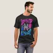 Pisces Zodiac Sign Astrology T-shirt (Voorkant volledig)